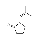 1-(2-methylprop-1-enyl)pyrrolidin-2-one结构式