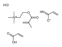 prop-2-enamide,prop-2-enoic acid,trimethyl-[2-(2-methylprop-2-enoyloxy)ethyl]azanium,chloride Structure