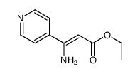 ethyl 3-amino-3-pyridin-4-ylprop-2-enoate结构式