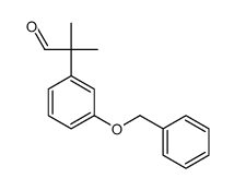 2-(3-(苄氧基)苯基)-2-甲基丙醛结构式