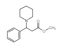 3-苯基-3-(哌啶-1-基)丙酸甲酯结构式