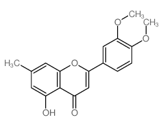 2-(3,4-Dimethoxyphenyl)-5-hydroxy-7-methyl-4H-chromen-4-one structure