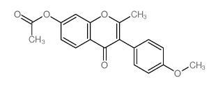 [3-(4-methoxyphenyl)-2-methyl-4-oxo-chromen-7-yl] acetate Structure