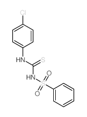 1-(benzenesulfonyl)-3-(4-chlorophenyl)thiourea Structure
