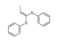 1-phenylsulfanylprop-1-enylsulfanylbenzene Structure