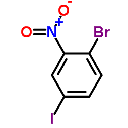 1-溴-4-碘-2-硝基苯结构式