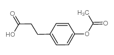 Benzenepropanoic acid,4-(acetyloxy)- Structure