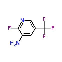 2-氟-5-(三氟甲基)-3-吡啶胺结构式