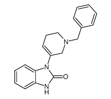 1-(1-benzyl-1,2,5,6-tetrahydro-pyridin-3-yl)-1,3-dihydro-benzoimidazol-2-one结构式