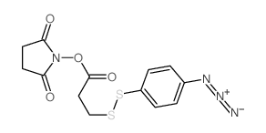 Propanoic acid,3-[(4-azidophenyl)dithio]-, 2,5-dioxo-1-pyrrolidinyl ester picture