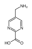 2-Pyrimidinecarboxylicacid,5-(aminomethyl)-(9CI) Structure