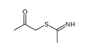 Ethanimidothioic acid, 2-oxopropyl ester (9CI) Structure