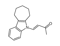 4-(1,2,3,4,5,6-Hexahydrocyclohept[b]indol-6-yl)-3-buten-2-on结构式