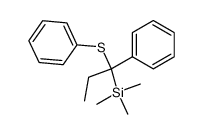 1-phenyl-1-phenylthio-1-trimethylsilylpropane Structure