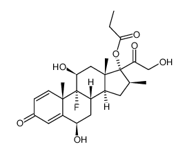 6 beta-hydroxybetamethasone 17-propionate结构式
