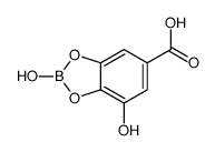 2,4-dihydroxy-1,3,2-benzodioxaborole-6-carboxylic acid结构式