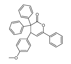 4-(p-Methoxyphenyl)-3,3,6-triphenyl-1-oxa-5-cyclohexen-2-on结构式