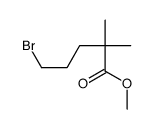 Pentanoic acid, 5-bromo-2,2-dimethyl-, Methyl ester Structure