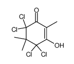 2,5,5-trimethyl-4,4,6,6-tetrachloro-1,3-cyclohexanedione结构式