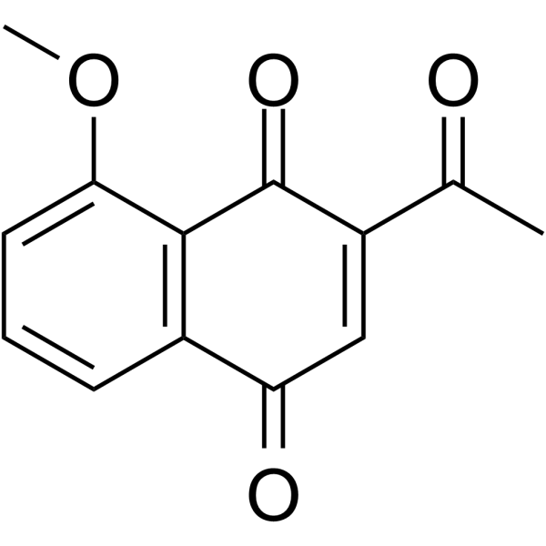 3-acetyl-5-methoxy-1,4-dihydronaphthoquinone Structure