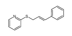 (E)-2-[(3-phenylprop-2-enyl)thio]pyridine结构式