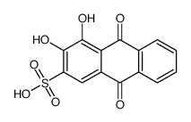 3,4-dihydroxy-9,10-dioxo-9,10-dihydroanthracene-2-sulfonic acid picture