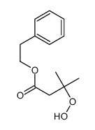 2-phenylethyl 3-hydroperoxy-3-methylbutanoate Structure