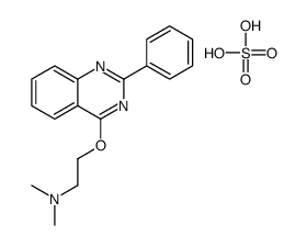 N,N-dimethyl-2-(2-phenylquinazolin-4-yl)oxyethanamine,sulfuric acid Structure