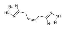 5,5'-(but-2-ene-1,4-diyl)bis-1H-tetrazole结构式