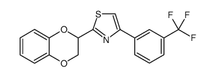Thiazole, 2-(2,3-dihydro-1,4-benzodioxin-2-yl)-4-[3-(trifluoromethyl)phenyl] Structure