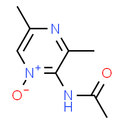 Pyrazine,2-acetamido-3,5-dimethyl-,1-oxide (5CI) Structure
