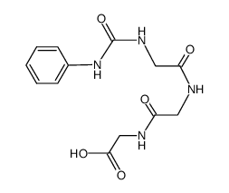 N-phenylcarbamoyl-glycyl=>glycyl=>glycine Structure