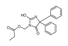 (2,5-dioxo-4,4-diphenylimidazolidin-1-yl)methyl propanoate Structure
