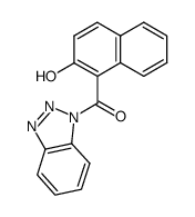 (1H-benzo[d][1,2,3]triazol-1-yl)(2-hydroxynaphthalen-1-yl)methanone结构式