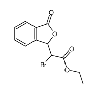 ethyl 2-bromo-2-(3-oxo-1,3-dihydroisobenzofuran-1-yl)acetate结构式