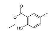 5-氟-2-疏基苯甲酸乙酯结构式