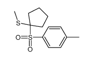 1-methyl-4-(1-methylsulfanylcyclopentyl)sulfonylbenzene结构式