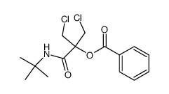 1-(tert-butylamino)-3-chloro-2-(chloromethyl)-1-oxopropan-2-yl benzoate Structure