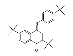 N-p-t-butylphenyl-3,7-di-t-butyl-1,4-naphthoquinone imine结构式