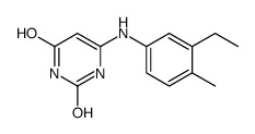 6-(3-ethyl-4-methylanilino)-1H-pyrimidine-2,4-dione结构式