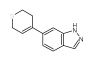 6-(3,6-二氢-2H-硫代吡喃-4-基)-1H-吲唑结构式