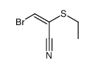 3-bromo-2-ethylsulfanylprop-2-enenitrile Structure