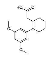 2-[2-(3,5-dimethoxyphenyl)cyclohexen-1-yl]acetic acid Structure