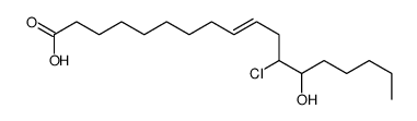 12-chloro-13-hydroxyoctadec-9-enoic acid Structure