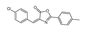 4-[(4-chlorophenyl)methylidene]-2-(4-methylphenyl)-1,3-oxazol-5-one结构式