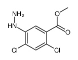 methyl 2,4-dichloro-5-hydrazinylbenzoate Structure