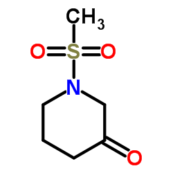 1-甲磺酰基-3-哌啶酮结构式