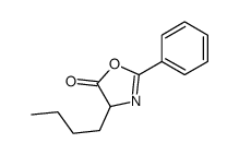 4-butyl-2-phenyl-4H-1,3-oxazol-5-one结构式