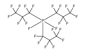Phosphorane, difluorotris(1,1,2,2,3,3,3-heptafluoropropyl)结构式