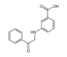 3-(phenacylamino)benzoic acid结构式